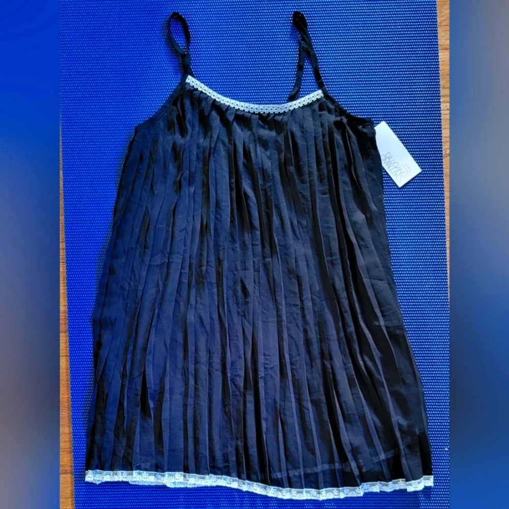 NWT Chiffon Chemise Intimate Dress - Size Small - Black